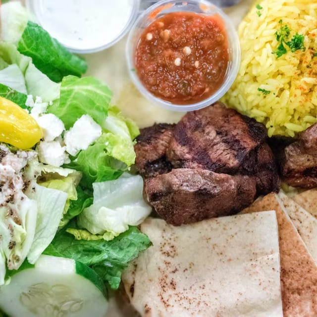 Shish Kabob Plate.
