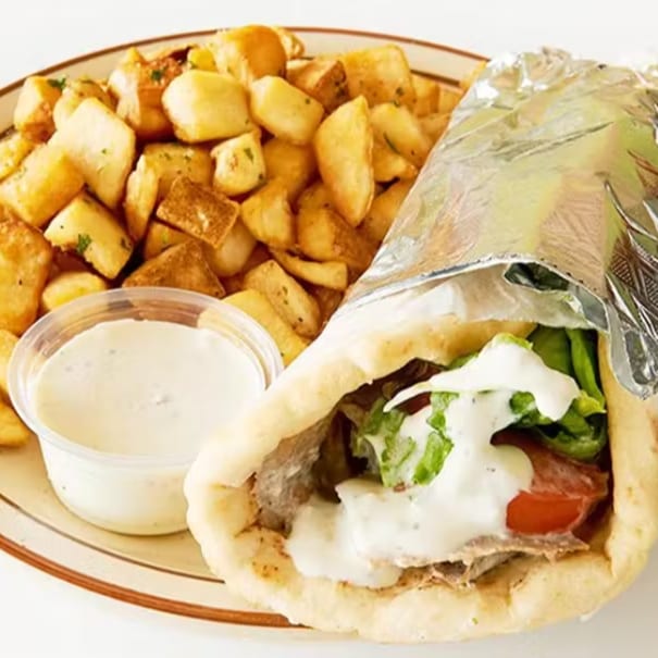 Chicken Kabob Sandwich.