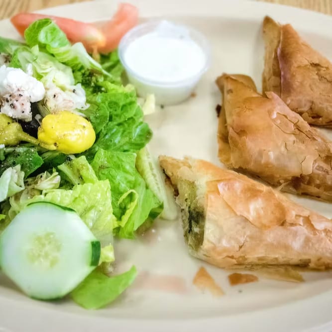 Spanakopita with Greek Salad (3).